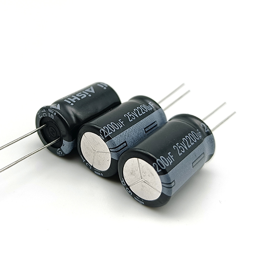 Aishi liquid lead electrolytic capacitor 25V2200UF