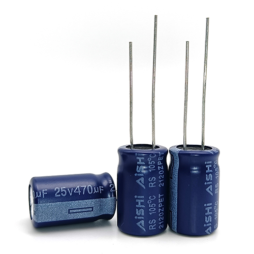 Aishi electrolytic capacitor RS series 25v470uf