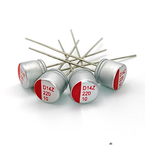 Aishi solid plug-in capacitor 10v220uf