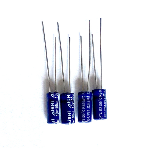 Aishi aluminum electrolytic capacitor 10v100uf
