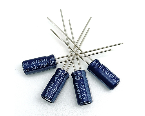Aishi high frequency low resistance electrolytic capacitor 50v10uf