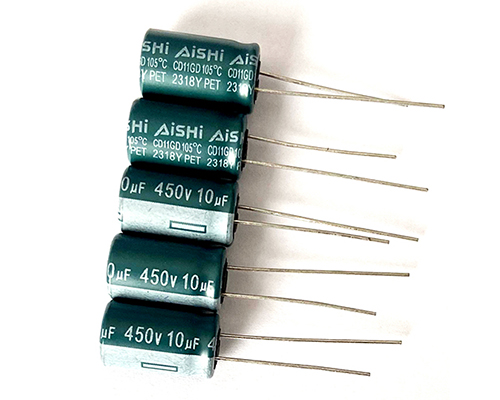 Aishi aluminum electrolytic capacitor 450v10uf