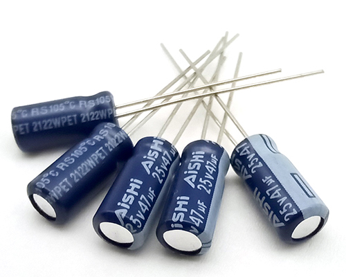 Aishi aluminum electrolytic capacitor 25v47uf