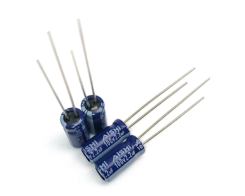 Aishi aluminum electrolytic capacitor 100v2.2uf