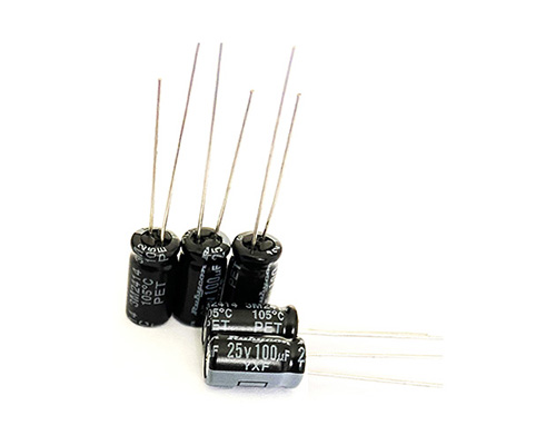 Japanese ruby ​​electrolytic capacitor 25V100UF