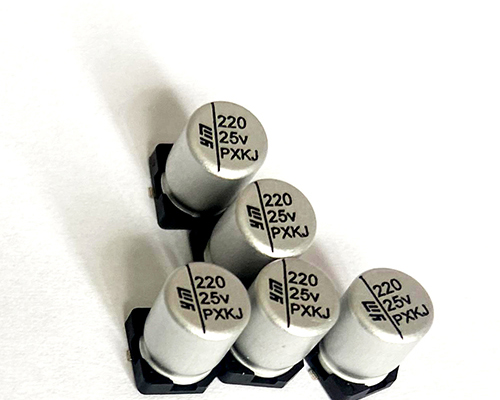 Ymin solid-liquid hybrid chip capacitor 25v220uf
