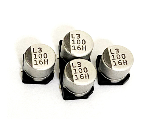 Lelon chip capacitor 16v100uf VZH series